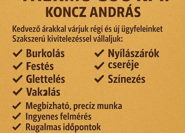 Burkolás, Festés, Nyílászáró Csere – Megbízható Szakember