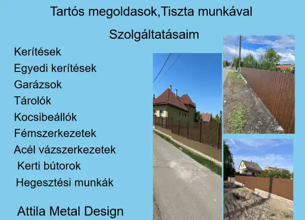 Kerítés építés, lakatos munkák