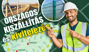 Kerítés a gyártótól: drótkerítés, drótháló, vadháló, oszlop, kapu, huzal