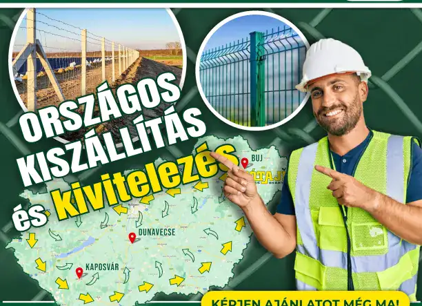 Kerítés a gyártótól: drótkerítés, drótháló, vadháló, oszlop, kapu, huzal