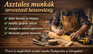 Asztalos munkák tervezéstől beszerelésig