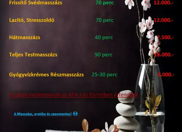 Stresszoldó Masszázs Hölgyeknek
