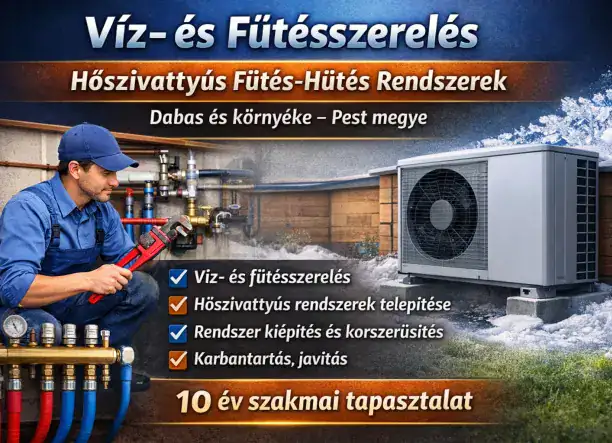 Víz- és fűtésszerelés | Hőszivattyús fűtés-hűtés rendszerek!