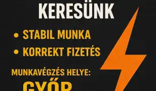Villanyszerelőt keresünk