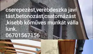 Tetőfedő -Kőműves