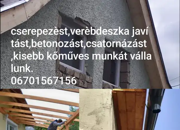 Tetőfedő -Kőműves