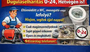 Duguláselhárítás 0-24 – Hétvégén is, gyors és megbízható segítség!