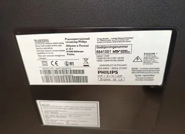 Philips LCD full hd TV,107 cm átmérőjű.