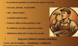 Asztalos és épületasztalos munkálatok-