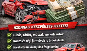 Roncs- és használt gépjármű felvásárlási szolgáltatás!