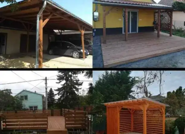 Terasz, pergola, nyitott garázs és tető javítás, felújítás – Profi kivitelezés minden részletre!
