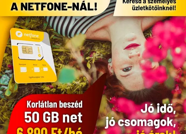 Online megrendelhető Netfone mobilra