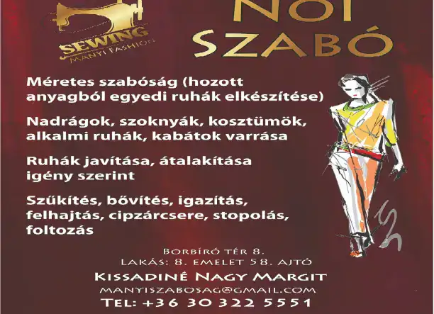 Manyi Fashion | Női szabóság és ruhajavítás, - készítés, - átalakítás.