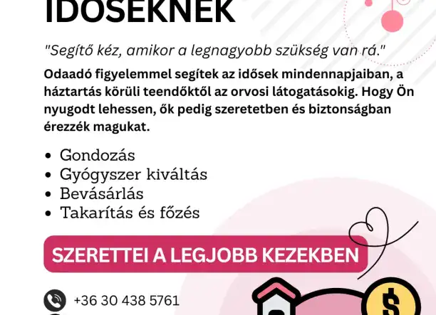 Szociális gondozóként vállalok házi segítségnyújtást