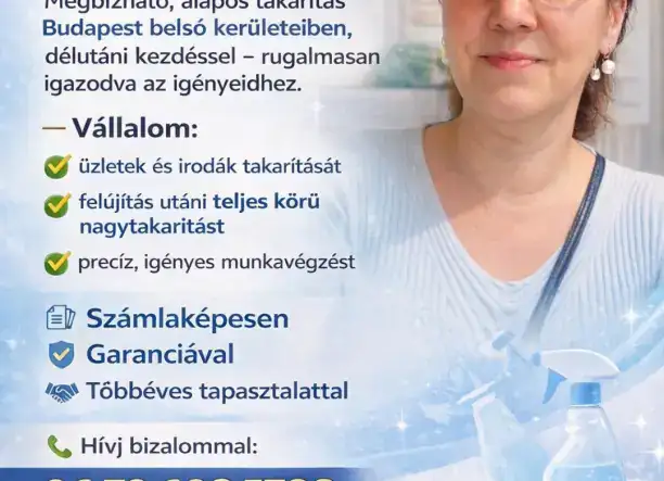 Irodák,üzletek professzionális takarítása