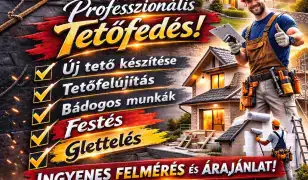Tetőfedés és bádogozás – új tető készítése ingyenes felméréssel