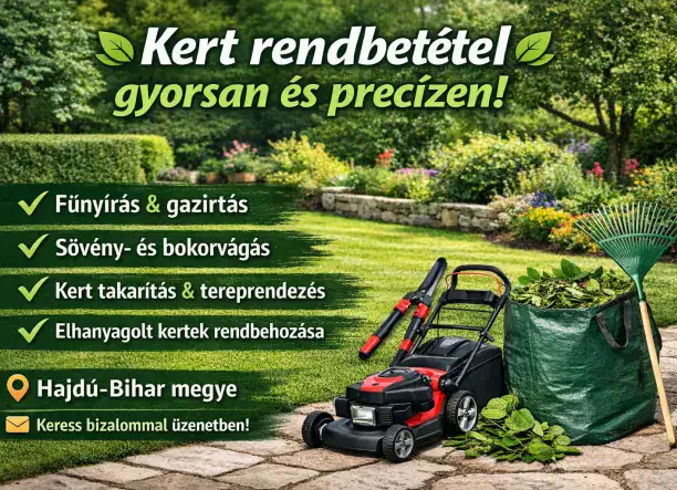 Kertgondozás Hajdú-Bihar megyében – Megbízható munka!