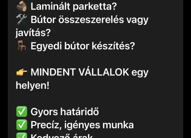 Faipari munkák