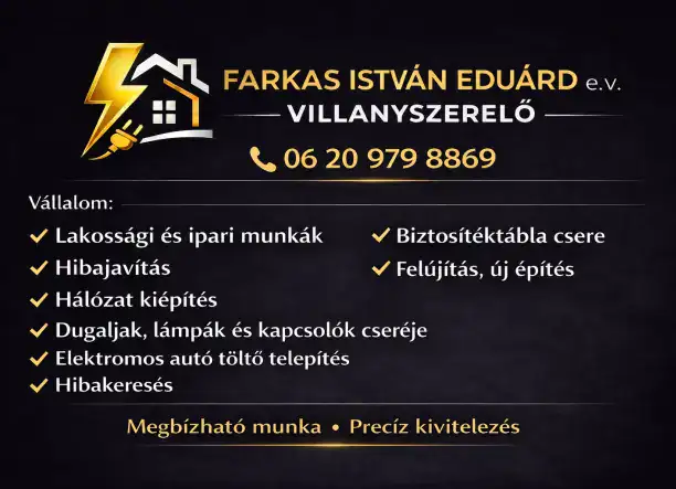 Villanyszerelés Bács Kiskun megyében és környékén