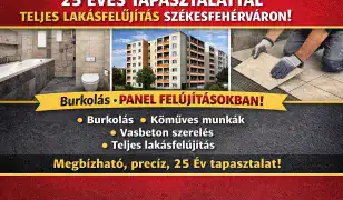 Panel vagy tégla, mindent felújítok – Profi kivitelezés Székesfehérváron!