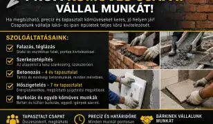 Profi kőműves csapat vállalja munkáit!