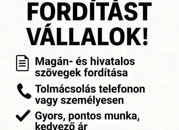 LENGYEL FORDITÁSOKAT VÁLLALOK