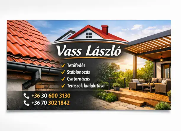 Tetőfedés, csatornázás, teraszok kialakítása