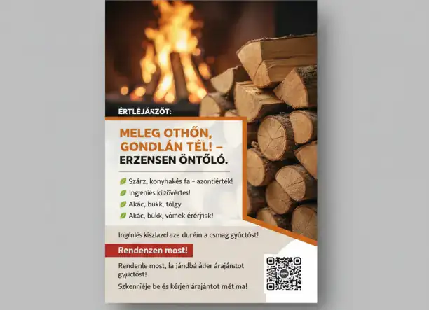 Légmentes száraz: Konyhakész tűzifa ( Tölgy, Bükk, Akác )