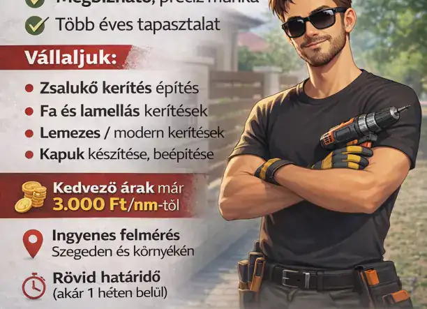 Kerítésépítés profin!