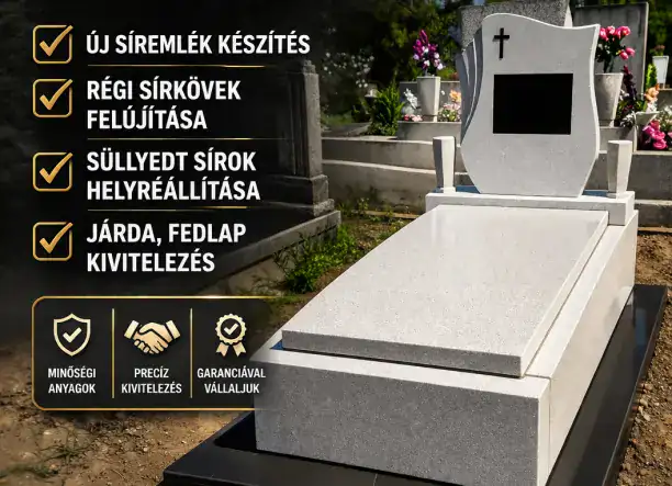 Sírkő készítés, felújítás