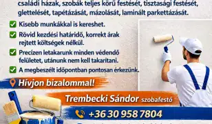 Lakásfestés, tisztasági festés – több mint 20 év tapasztalattal
