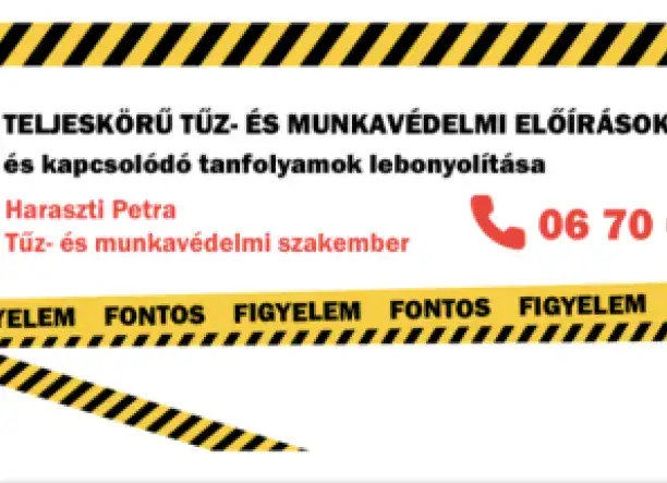 Tűz és munkavédelmi szolgáltatás