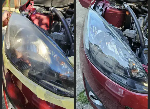 Fényszóró polírozás és fóliázás