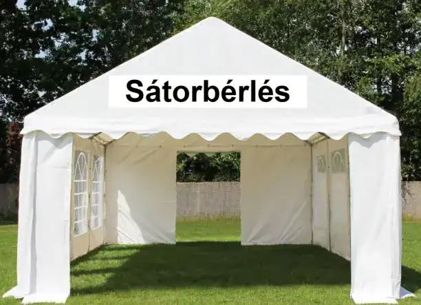 Rendezvénysátor Party Sátor bérlés– Rendezvényekre 40–100 főig