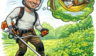 Favágás, fűnyírás