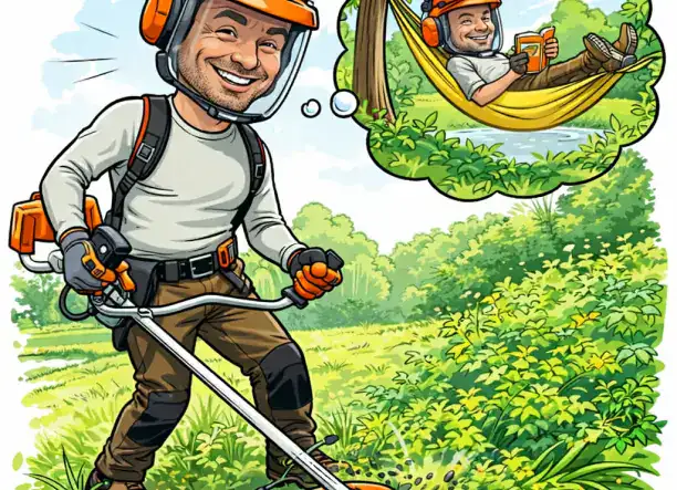 Favágás, fűnyírás