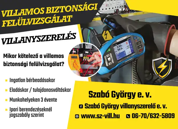 Villamos biztonsági felülvizsgálat