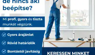 Profi, gyors, precíz nyílászáró beépítés Budapesten és Pest megyében