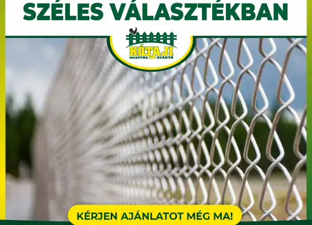 Kerítés a legjobb áron! Drótháló, vadháló, drótfonat, oszlop, kapu
