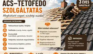 ÁCS–TETŐFEDŐ SZOLGÁLTATÁS – MEGBÍZHATÓ CSAPAT VÁLLAL MUNKÁT! 🏠🔨