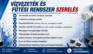 Vízvezeték és fűtési rendszer szerelés
