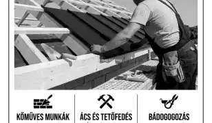 Ács, bádogos, kőműves munkákat vállalok