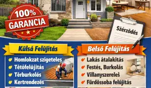Teljes körű építőipari kivitelezés. Külső - belső