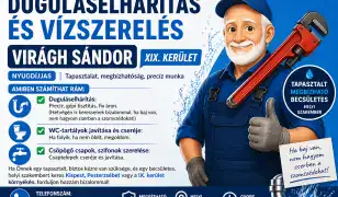 Duguláselhárítás és Vízszerelés – Virágh Sándor, kispesti szakember