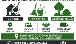 Bontás | Takarítás | Zöldövezet-kezelés