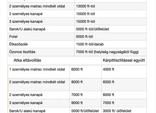 Kárpittisztítás