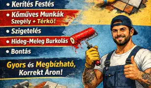 Kőműves és Festő szolgáltatás egy helyen!