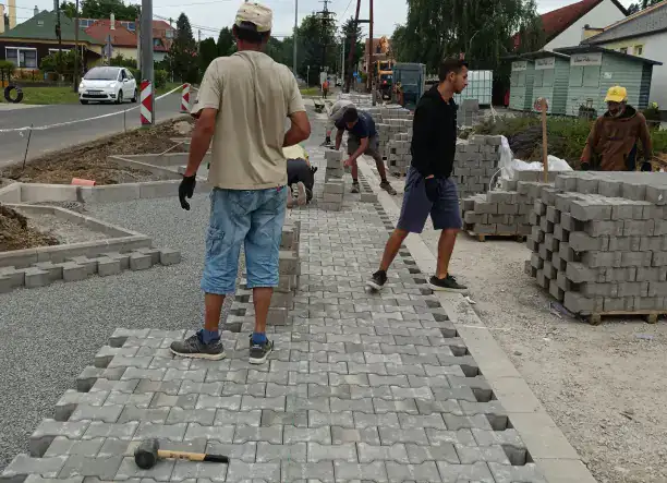 Térkövezes szegélyezés