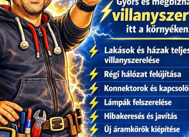 Profi villanyszerelés korrekt áron, gyors kiszállással!