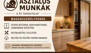 Asztalos munkák: bútor, konyha, felújítás – egy helyen!